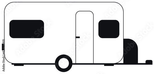 Ein Wohnwagen, Vektor, Illustration