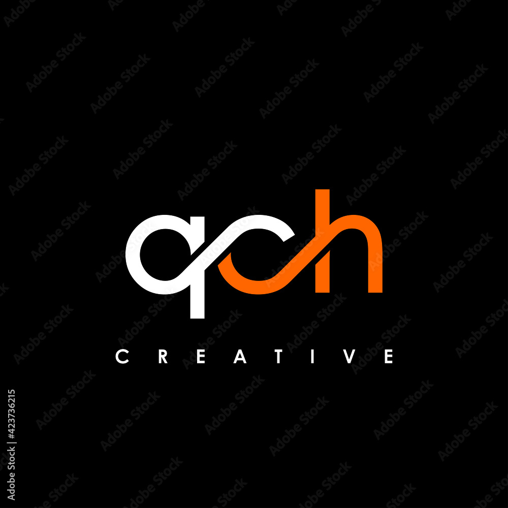QCH Letter Initial Logo Design Template Vector Illustration
