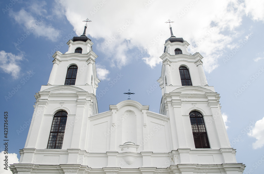 The Catholic church in Ludza, Latvia