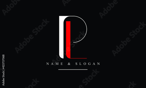 PL, LP, P, L abstract letters logo monogram photo