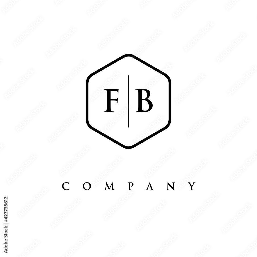 initial FB logo design vector initial FB logo design vector