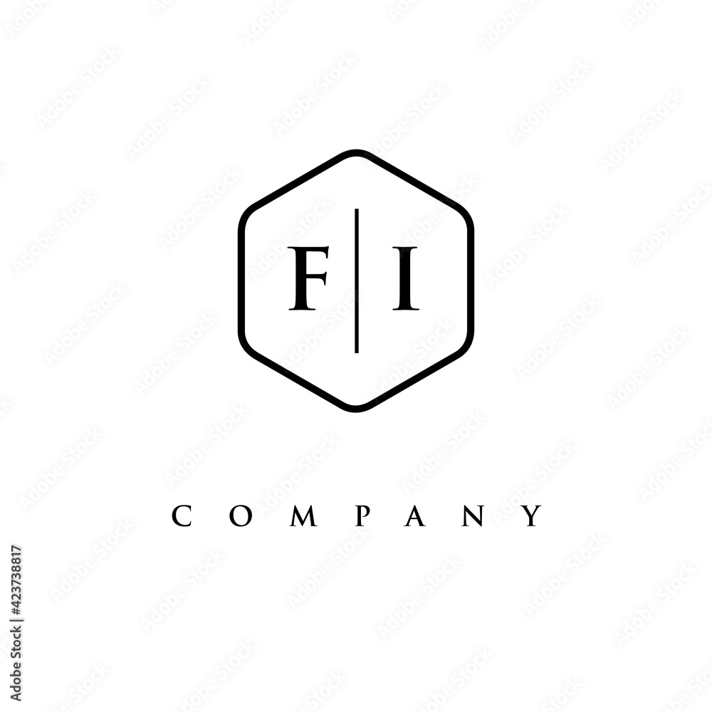 initial FI logo design vector initial FI logo design vector