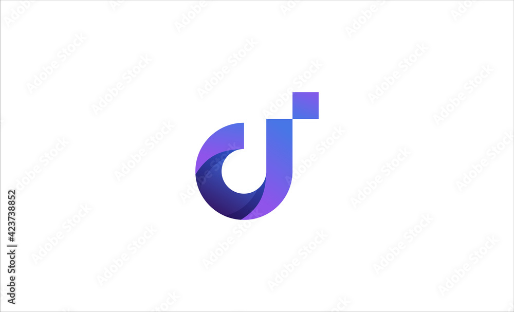 letter D Modern Monogram Logo Vector letter D Modern Monogram Logo Vector