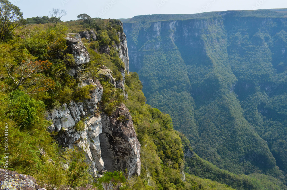 Naklejka premium waterfall in the mountains
