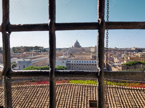 View of the Vatican from the castle window