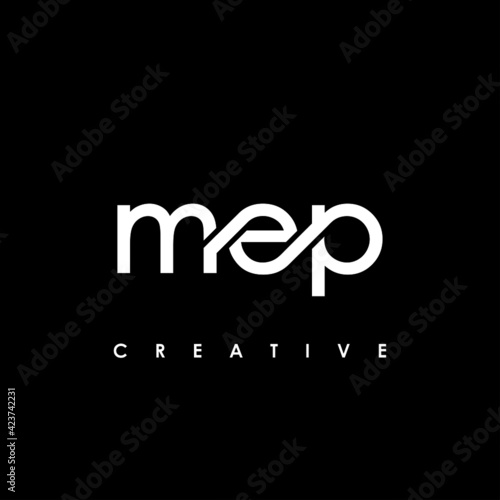 MEP Letter Initial Logo Design Template Vector Illustration photo