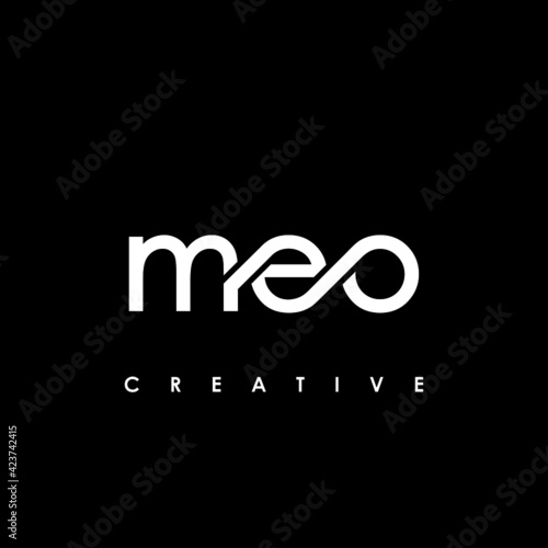 MEO Letter Initial Logo Design Template Vector Illustration