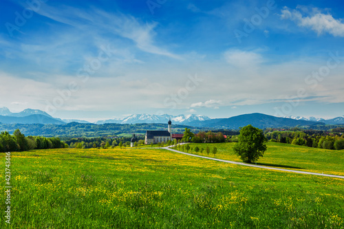 Church of Wilparting, Irschenberg, Upper Bavaria, Germany photo