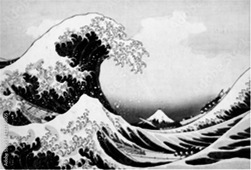葛飾北斎　富士　海　荒波　神奈川沖浪裏