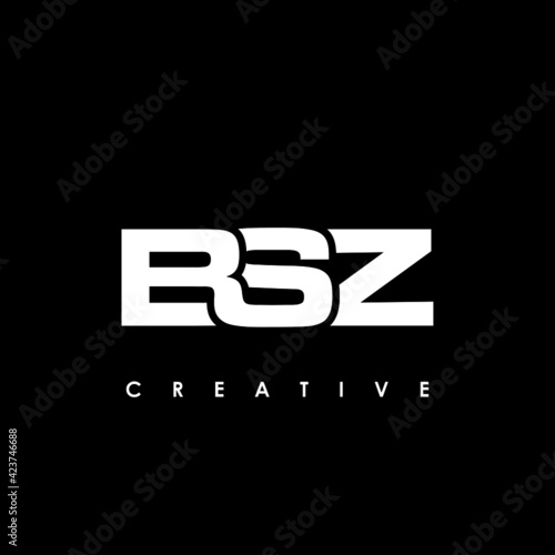 BSZ Letter Initial Logo Design Template Vector Illustration