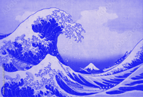 葛飾北斎　富士　海　荒波　神奈川沖浪裏