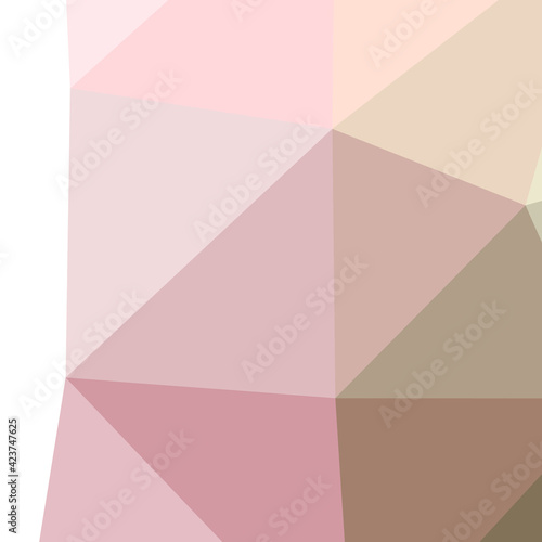 Abstract color Low-Polygones Generative Art background illustration