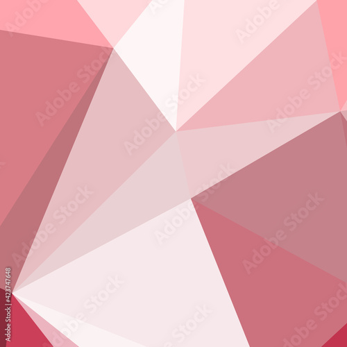 Abstract color Low-Polygones Generative Art background illustration