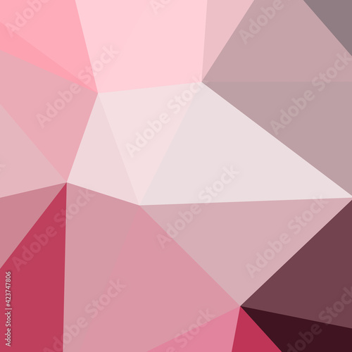 Abstract color Low-Polygones Generative Art background illustration