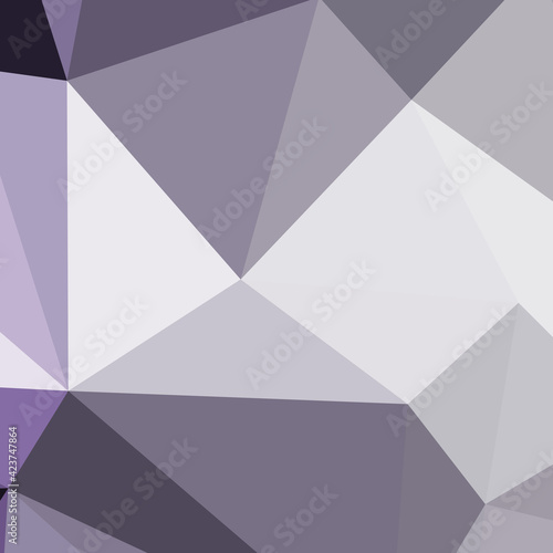 Abstract color Low-Polygones Generative Art background illustration