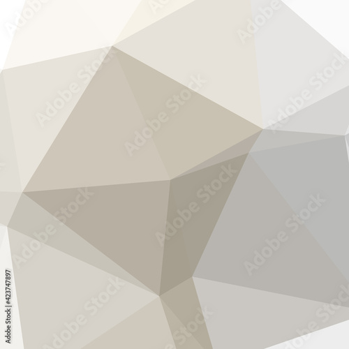 Abstract color Low-Polygones Generative Art background illustration