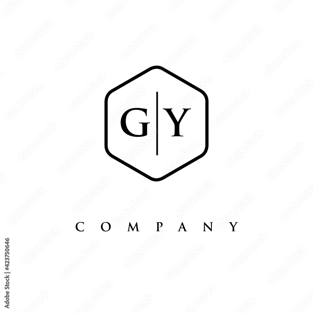 initial GY logo design vector initial GY logo design vector