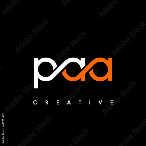 PAA Letter Initial Logo Design Template Vector Illustration
