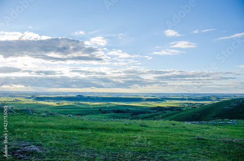 landscape with clouds and sky