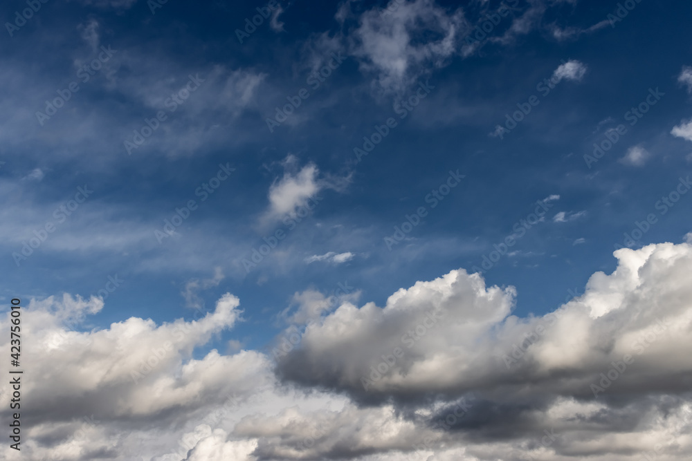 blue sky with clouds