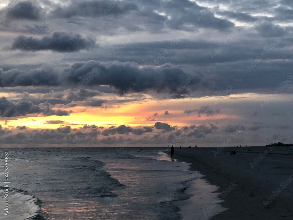 sunset at the beach