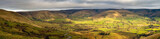 panorama of the vale of Edale, Derbyshire, UK
