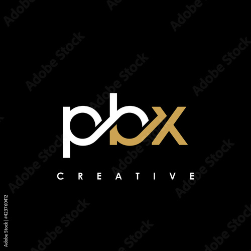 PBX Letter Initial Logo Design Template Vector Illustration photo