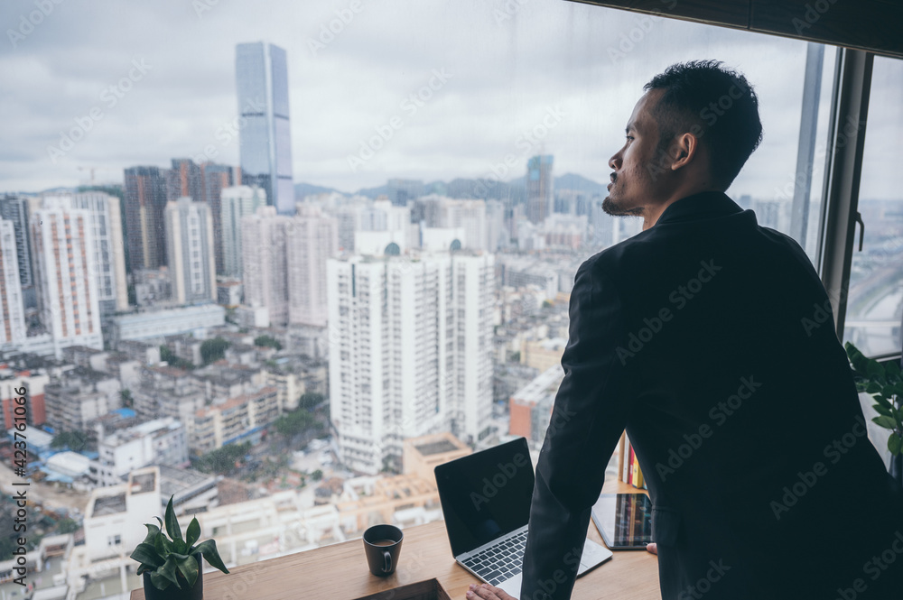 businessman person working from home with computer laptop on online cyberspace technology businessman person working from home with computer laptop on online cyberspace technology
