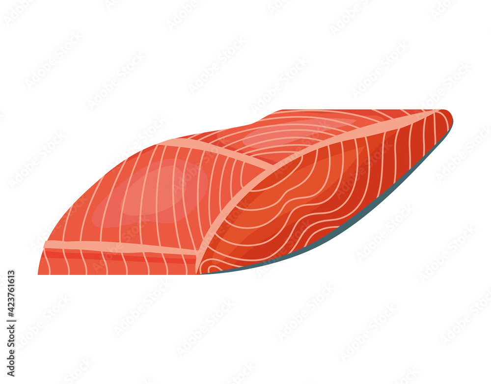 salmon slice icon salmon slice icon