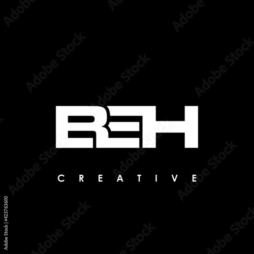 BEH Letter Initial Logo Design Template Vector Illustration