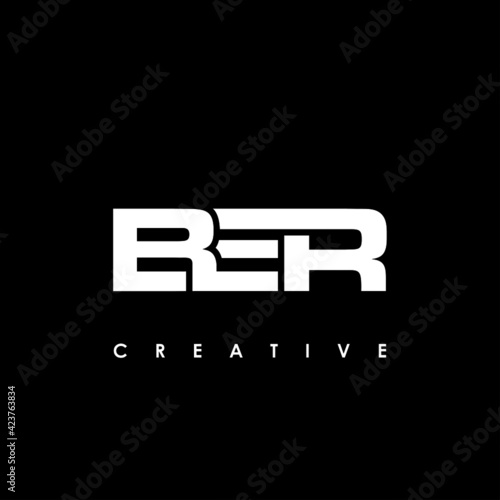 BER Letter Initial Logo Design Template Vector Illustration