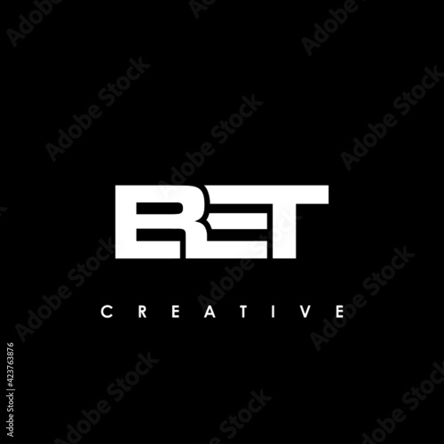 BET Letter Initial Logo Design Template Vector Illustration