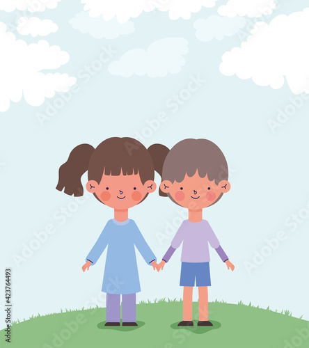 cute kids happy