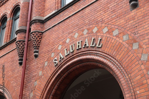 Canvas Print Saluhall in Stockholm, Sweden
