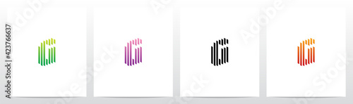 Partition Formed Letter Logo Design G