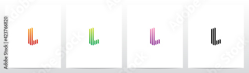 Partition Formed Letter Logo Design L