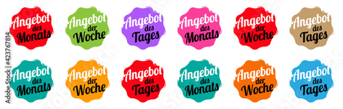 Angebot des Monats, Angebot der Woche, Angebot des Tages
