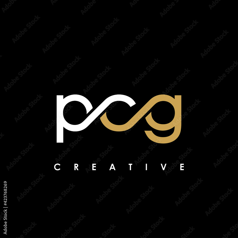 PCG Letter Initial Logo Design Template Vector Illustration Stock