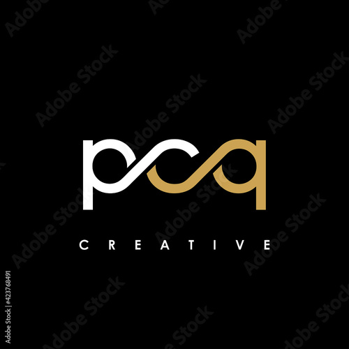 PCQ Letter Initial Logo Design Template Vector Illustration photo