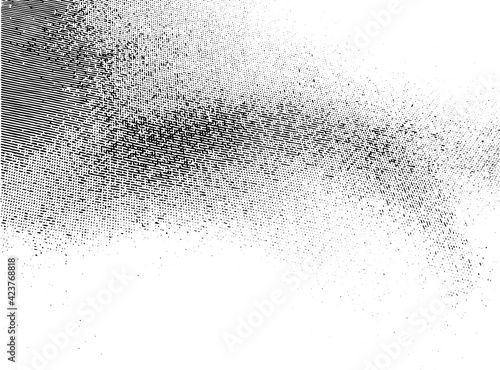 Distressed overlay texture of rough surface, textile, woven fabric. Grunge background. One color graphic resource.