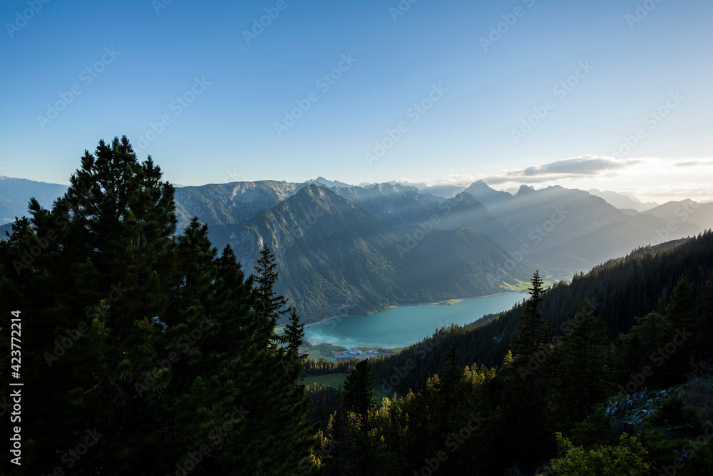 Famous lake Achensee in Tyrol, Austria