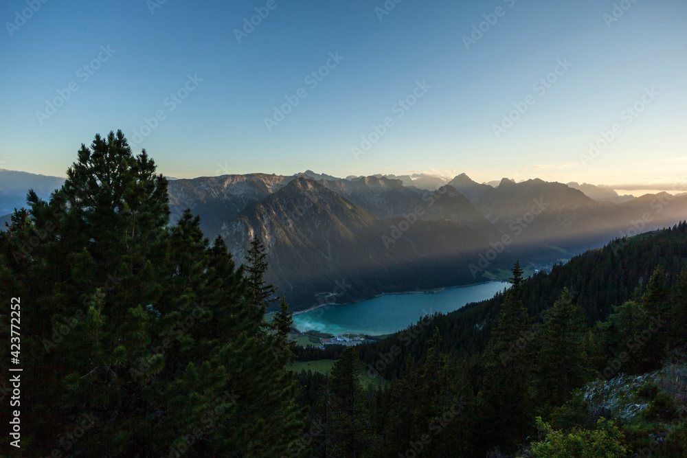 Famous lake Achensee in Tyrol, Austria