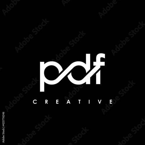 PDF Letter Initial Logo Design Template Vector Illustration