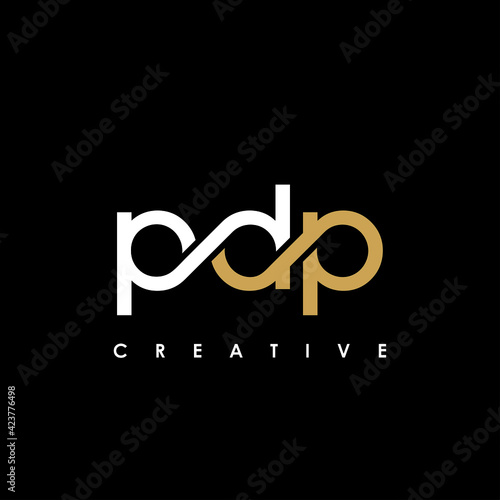 PDP Letter Initial Logo Design Template Vector Illustration