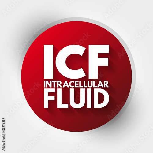 ICF - intracellular fluid acronym, medical concept background
