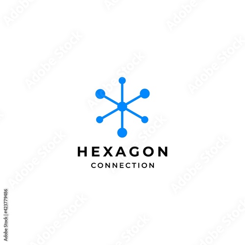 Simple logo design tentang hexagon yang di desain dari garis yang geometris.
EPS10, Vector.