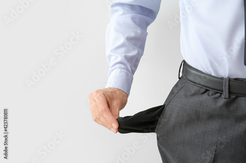Businessman with empty pock...