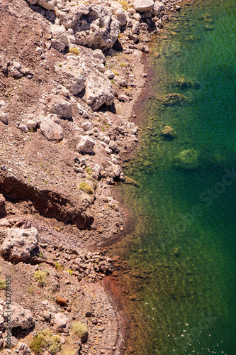 Dam in the desert drying 