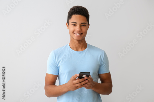 African-American teenage bo...