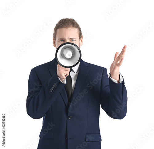 Stressed businessman with m...